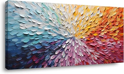 Miniatura 13 de ZOMNAI Pintura al óleo de bosque nebuloso y misterioso de otoño para sala de estar y oficina, obra de arte vintage y retro en lienzo, estilo Arte de