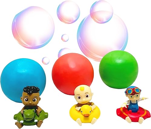 Miniatura 9 de Bolas de jabón para niños con juguetes en el interior, paquete de 3 incluye Ducky JJ, Captain Tomtom y Dino Cody, paquete divertido de Cool Clean