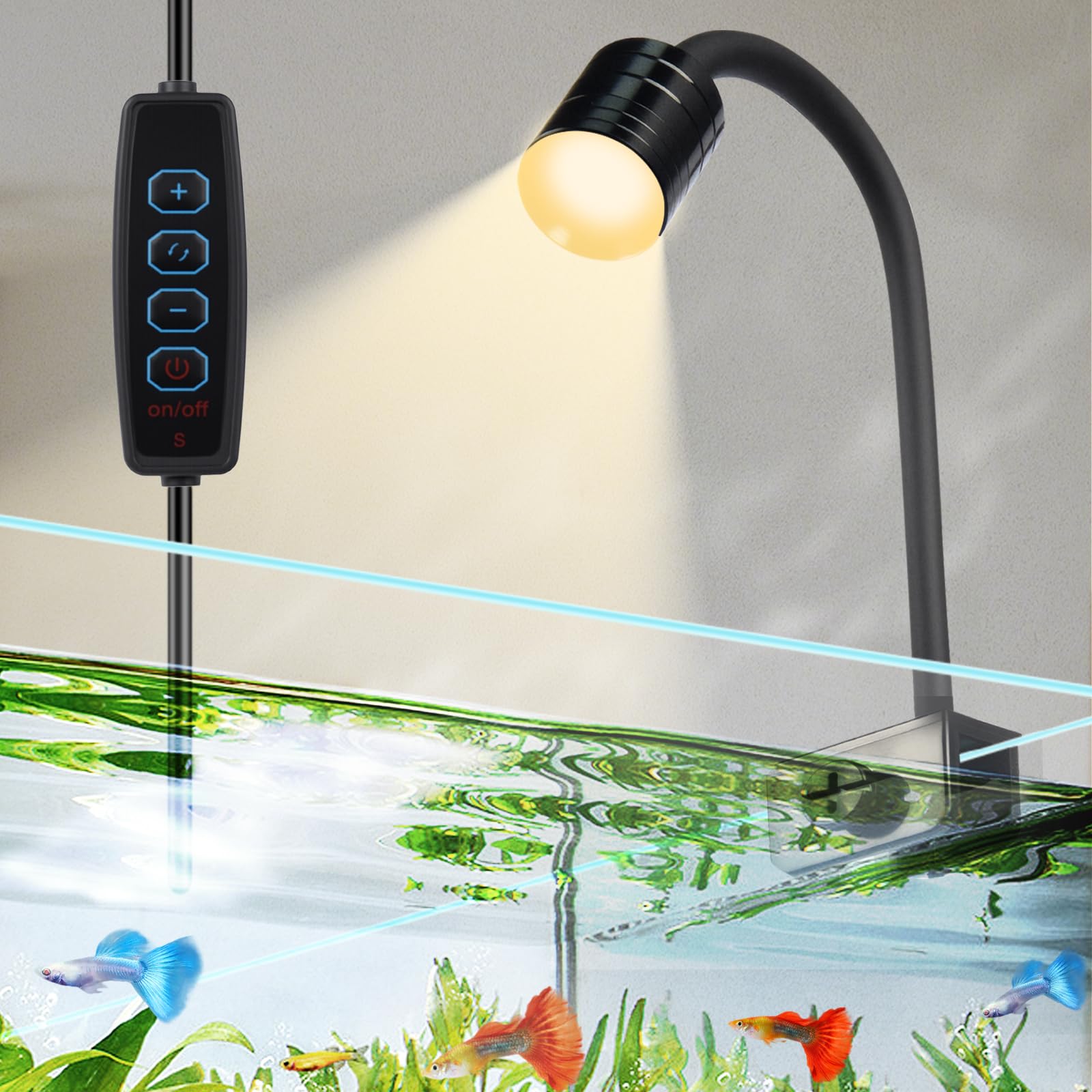boxtech Aquarium Light LED, Fish Tank South American Lamp Meet The Requirements of Three-Colour Adjustable