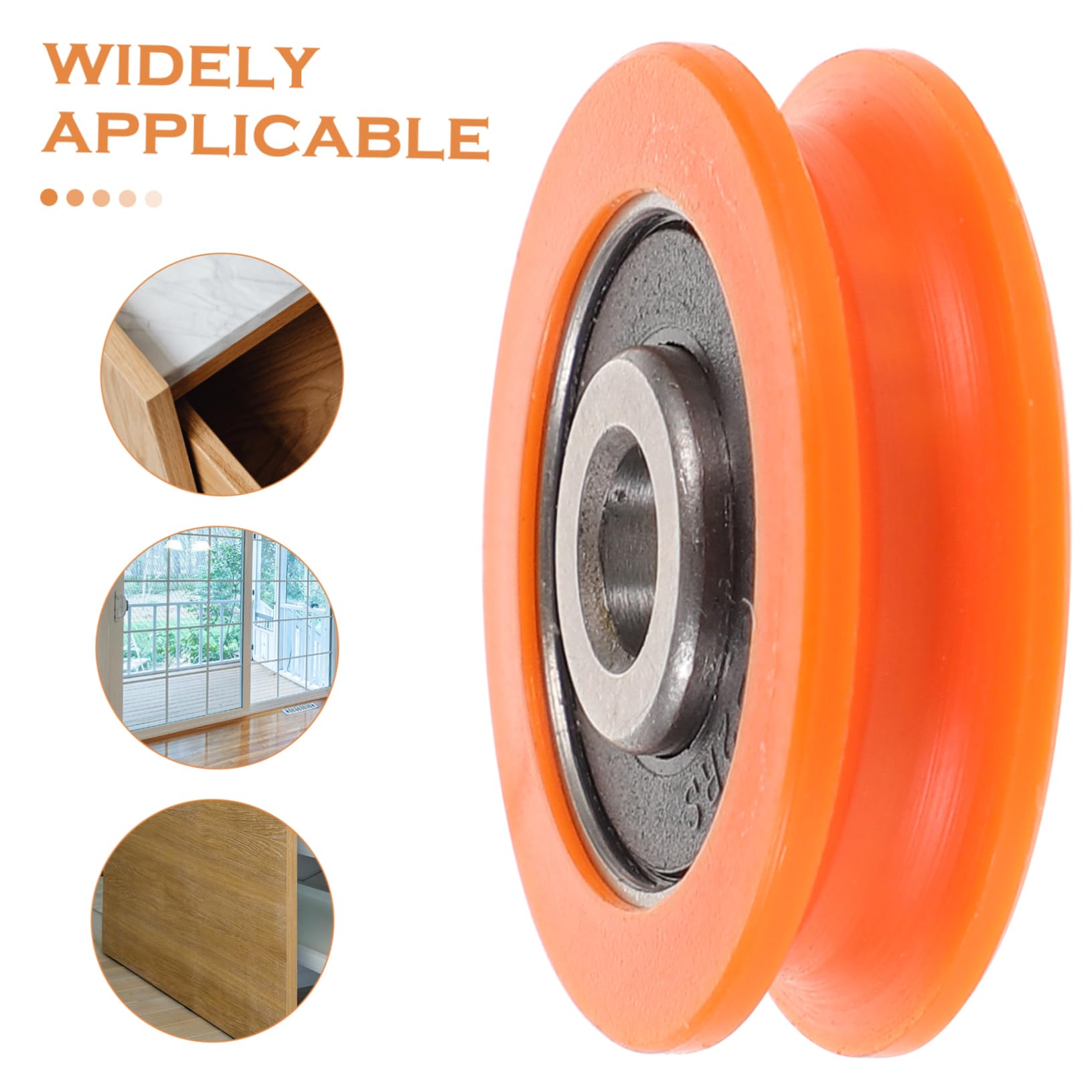 PRETYZOOM Skateboard Bearings Replacement 2pcs Ball Bearing Rollers Deep Groove for 1-1/2 Diameter Easy Install