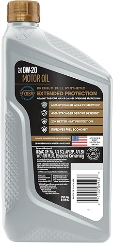 Miniatura 3 de Valvoline - Aceite sintético para motor de protección extendida SAE 0W-20 1 QT, caja de 6