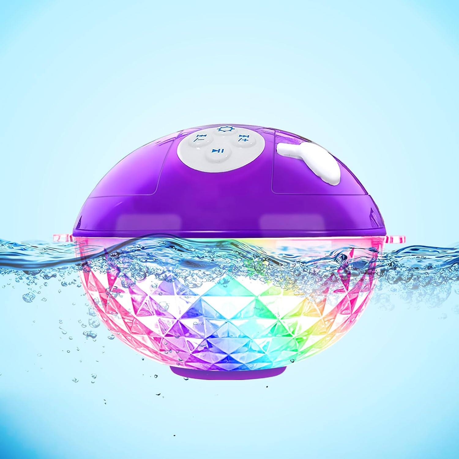 Floating Pool Speakers with Colorful...