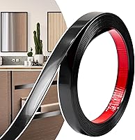 Vista 23 de 0.39in × 20 pies de moldura de pared pelar y pegar - Moldura flexible autoadhesiva para paredes, bordes, marcos, marcos de ventanas, azulejos