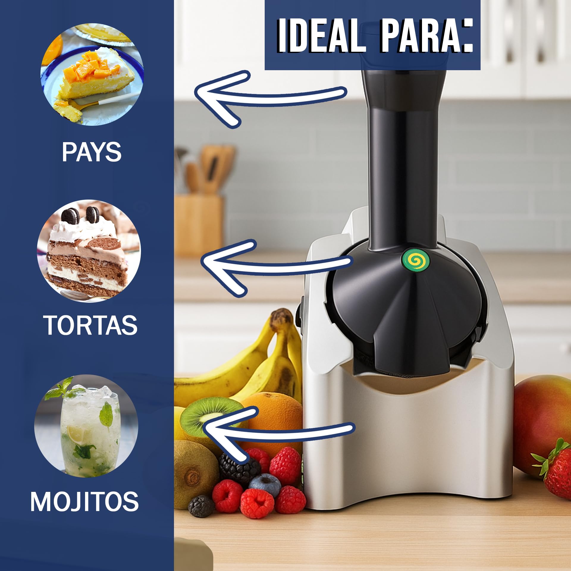 Máquina De Sorvete Yonanas Classic Silver A Base De Frutas Congeladas 110v 264365279 Máquina De Sorvete Yonanas Classic Silver A Base De Frutas Congeladas 110v 264365279