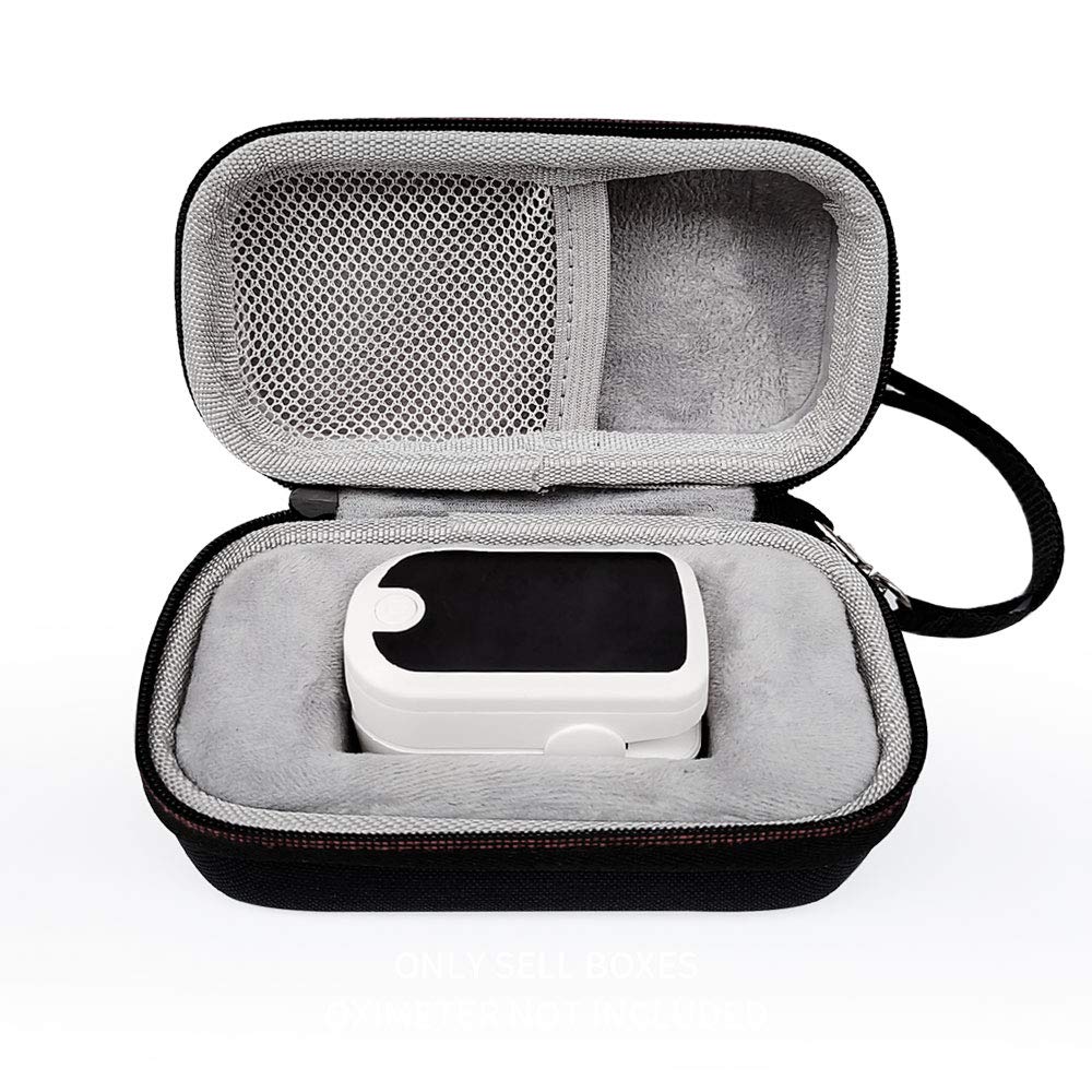 Pulse Oximeter Fingertip Case Hard EVA Blood Oxygen Saturation Monitor Storage Bag Travel Carry Pouch Box Oximeter Protective Bag