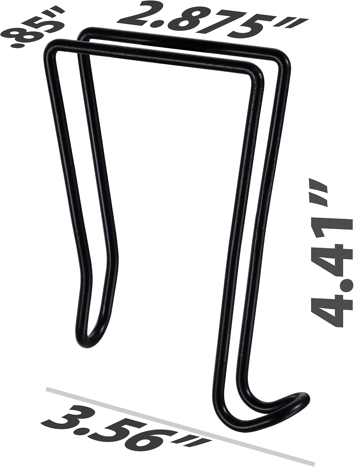 Officemate® Wire Cubicle Hook, 1 Sided, Black