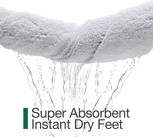 Miniatura 8 de LUMI Alfombras de baño antideslizantes con parte trasera de goma, alfombra de baño de microfibra de felpa extrasuave, absorbente, lavable a máquina,