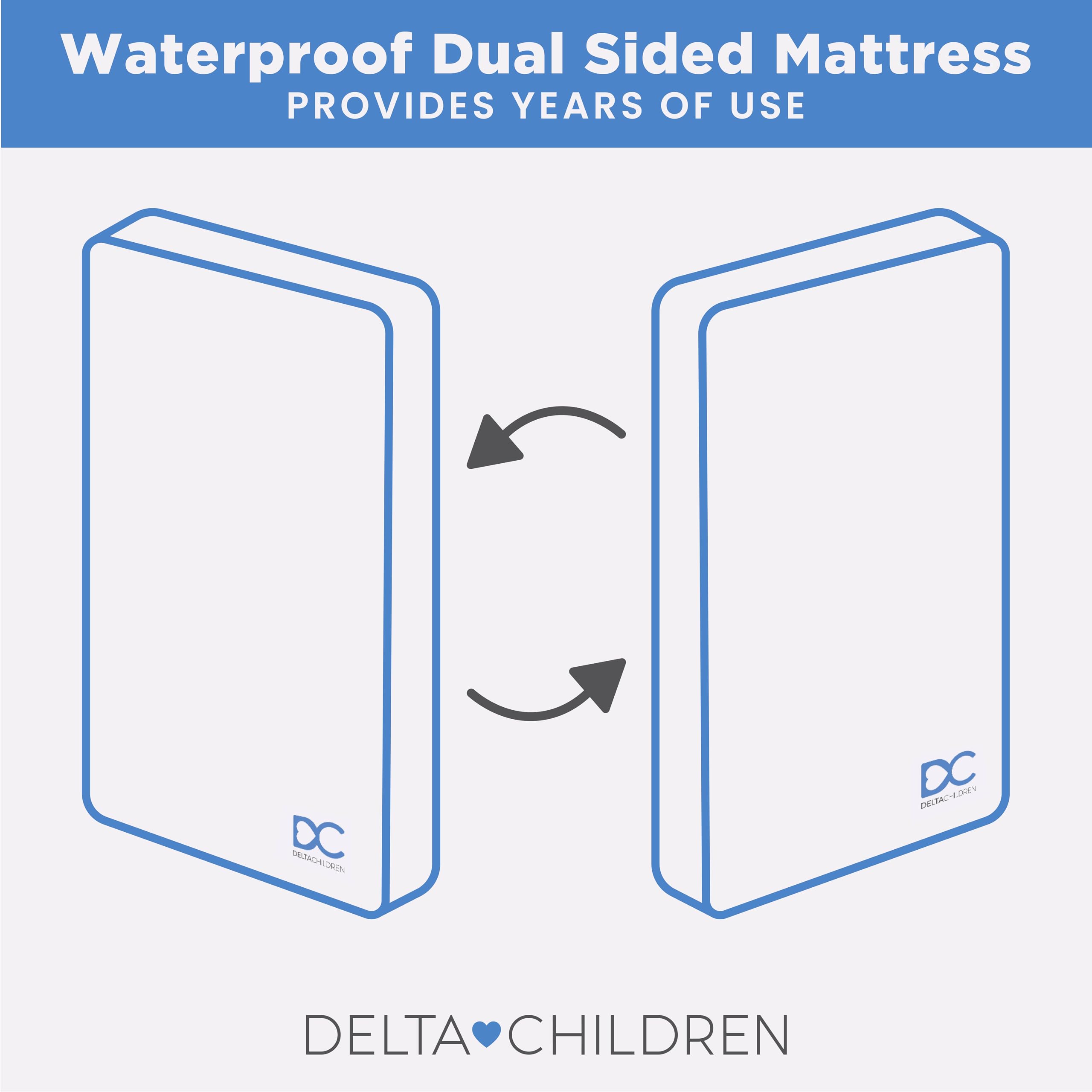 Delta Children Crib Mattress - Breathable & Waterproof -9