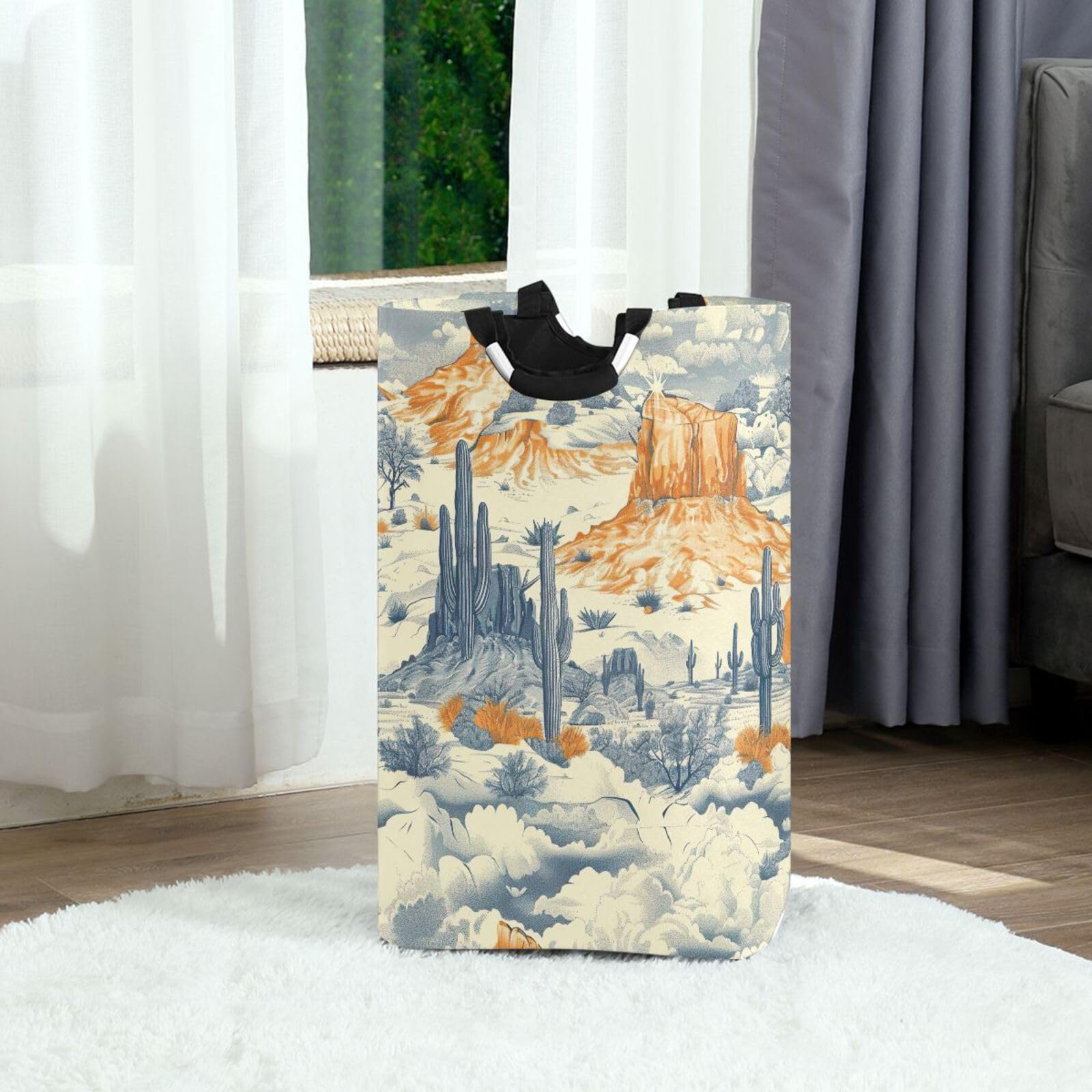 Jihqo Laundry Hamper Basket St Patrick's Clover Pattern Collapsible Nursery Storage Bin Waterproof Clothing Baskets for Home Bedroom Bathroom Washing Room