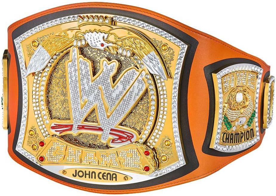 WWE Authentic Wear John Cena Signature Series Spinner Championship Replica Title Belt Gold