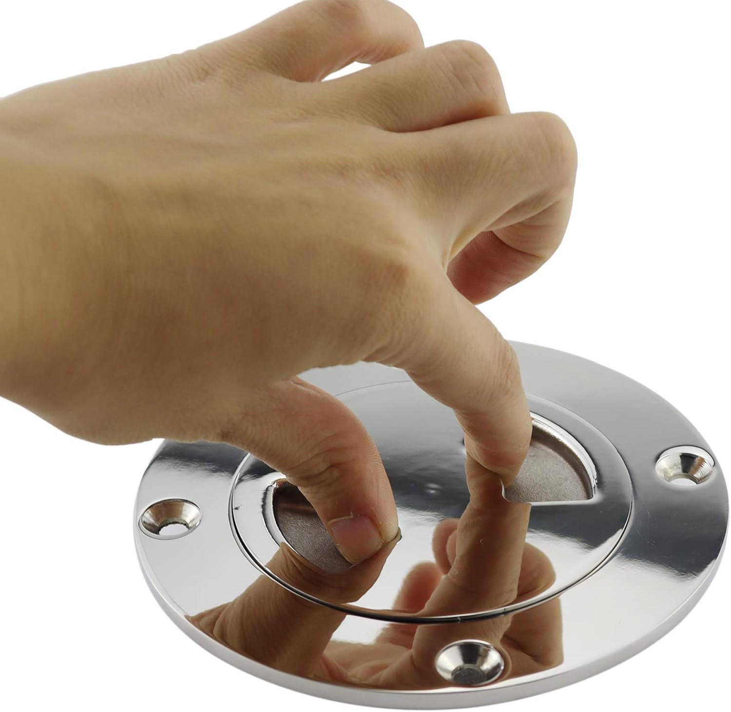 NRX&XRC 3" Boat Deck Plate Made from Heavy Duty 316 Marine Grade Stainless Steel with Fastners