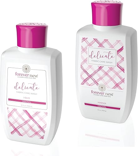 FOREVER NEW (2 unidades) Detergente líquido natural para ropa (32 onzas líquidas) + detergente granular en polvo (32 onzas líquidas) Combo (64 onzas
