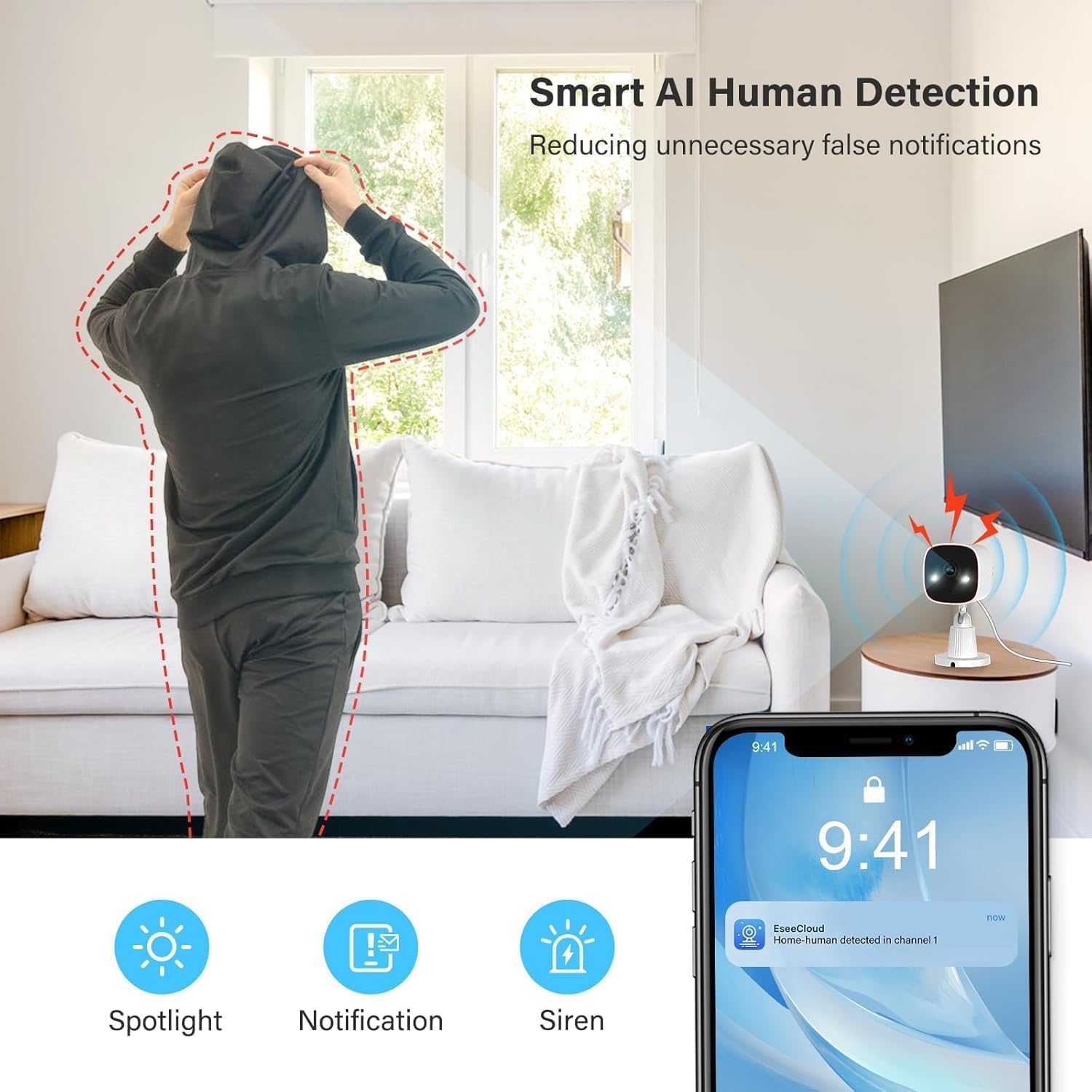 Jennov 2K Security Cameras, WiFi Indoor Cameras for Home Security, Plug in Powered Pet Cams, Dual-Band (5GHz/2.4GHz), Color Night Vision, 2-Way Audio, Human Motion Detection, IP66 Waterproof Outdoor 6 71Jc4R7ZXcL. AC SL1500