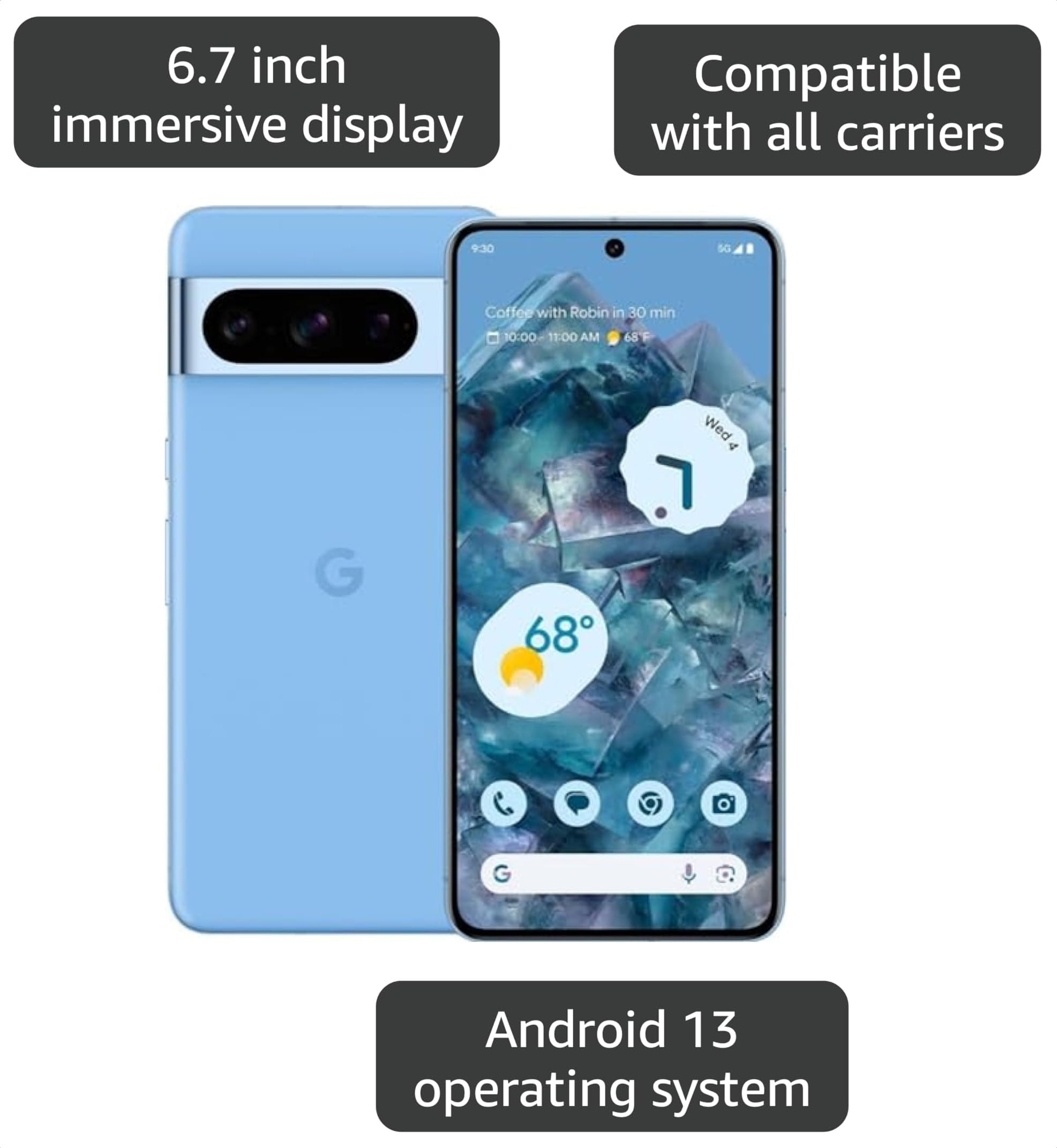 Amazon.com: Google Pixel 8 Pro 128GB Unlocked (Renewed) : Cell