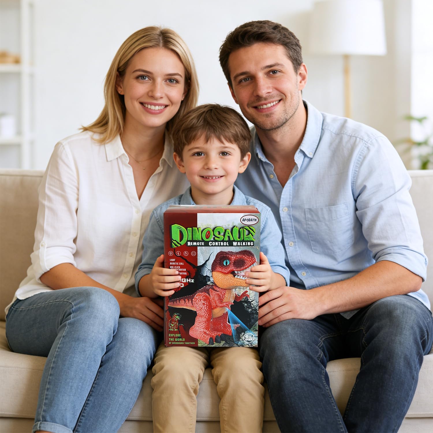 Remote Control Dinosaur Toy, 2.4Ghz Electric Toy, Realistic RC Dinosaur Toy, Suitable for Children Aged 3 to 5,3D Realistic Appearance,Suitable as Birthday/Halloween