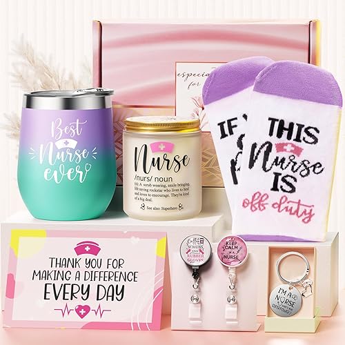 Caja de regalo para enfermeras para mujeres, regalos de agradecimiento para enfermeras, regalos de semana para enfermeras, regalos para enfermeras,