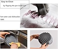 Vista 6 de Olla de silicona para freidora de aire de 5.3 cuartos de galón, cuenco, cesta, accesorios de horno para freidoras de aire seguras para alimentos