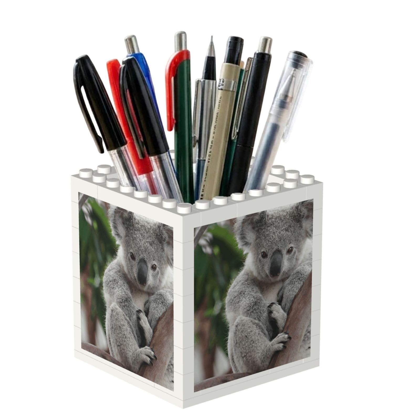 Poadnly Cute Koala, Pen Pot Pencil Holder for Office Home School, Compact Desk Organiser for Office Stationery
