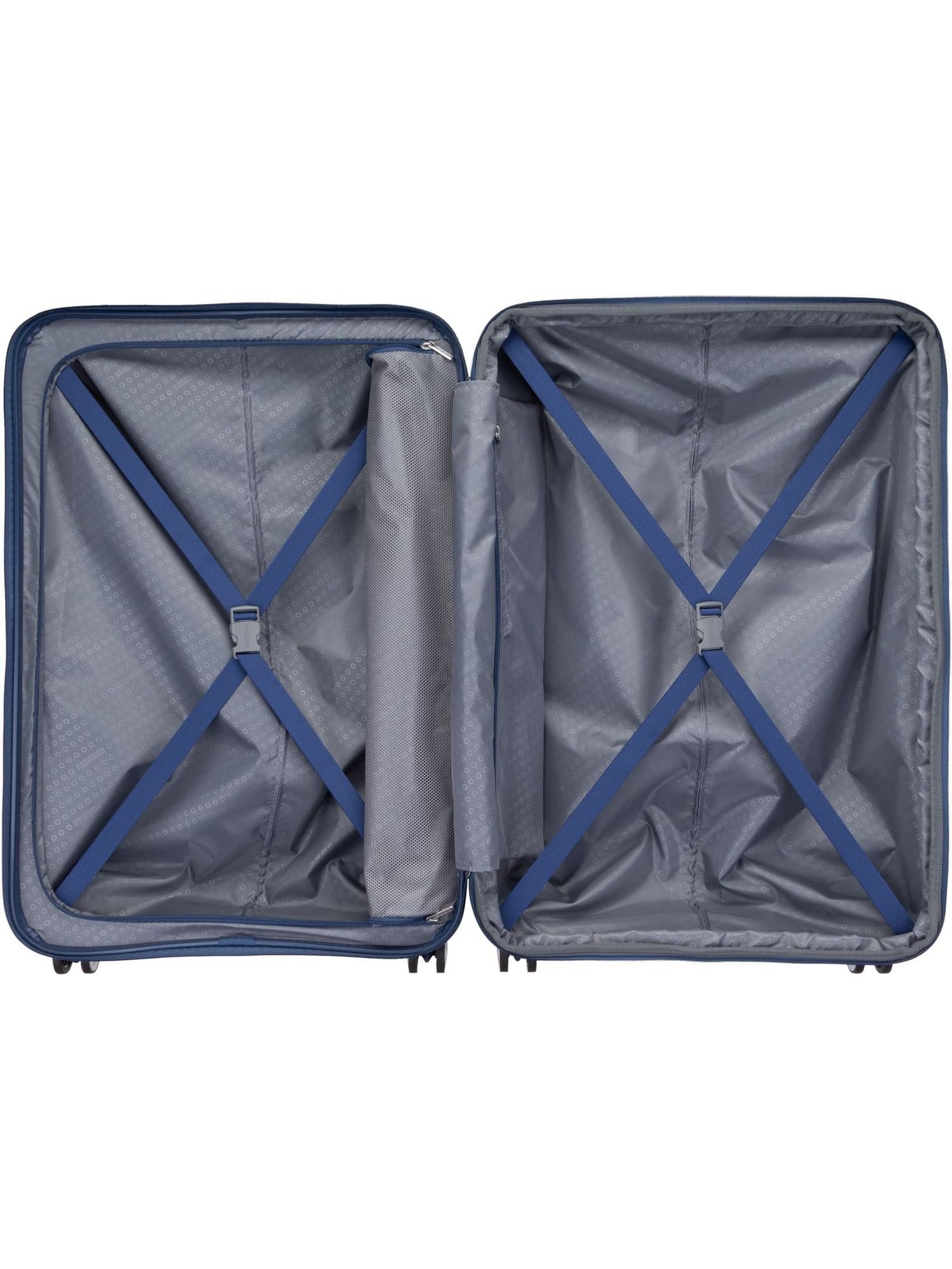 American Tourister Soundbox - Trolley L Espandibile Valigia, 77 cm, 97/110 L, Blu (Midnight Navy)
