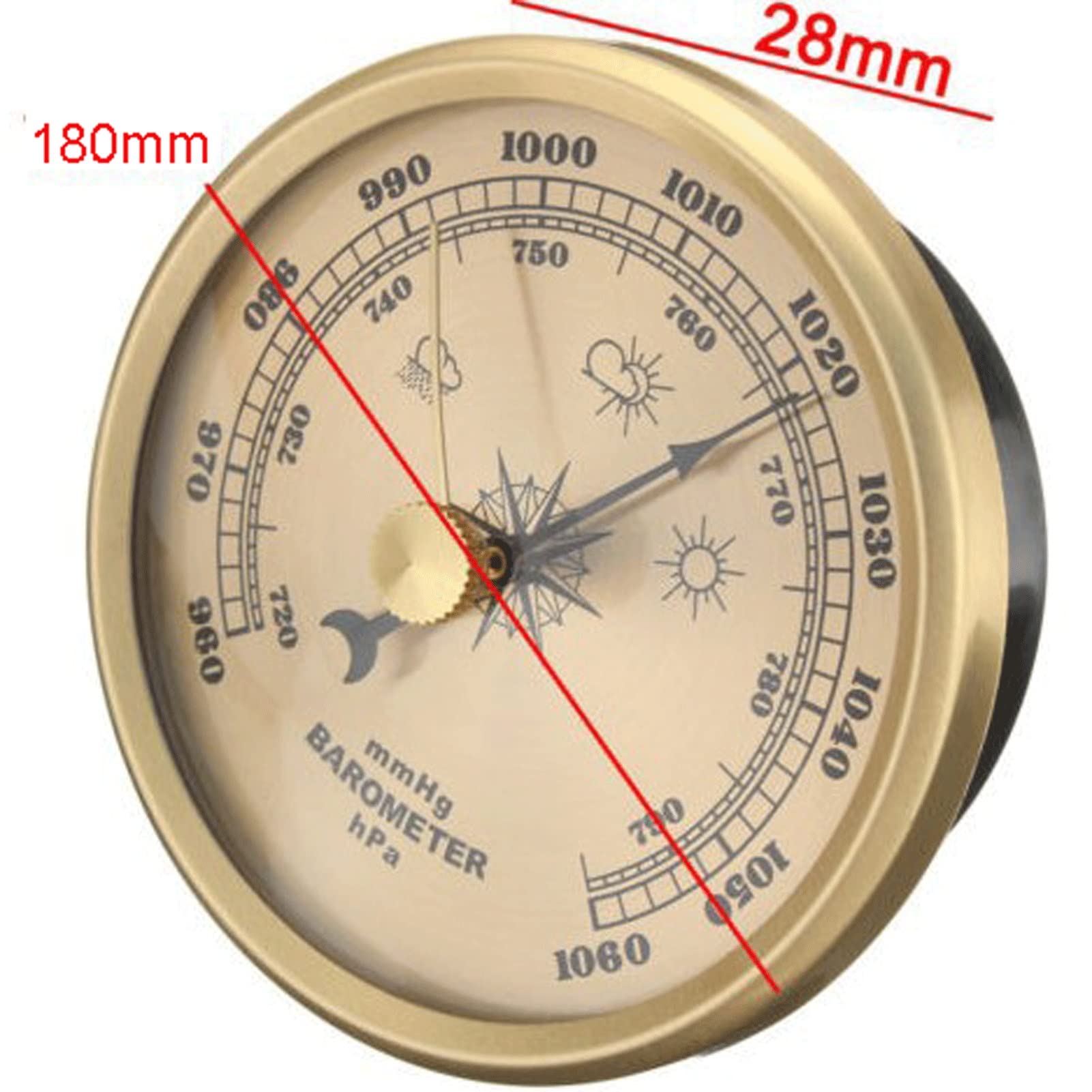 Analogowa stacja pogodowa, duże barometry do domowego manometru barometrycznego (180 mm)