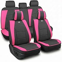 Vista 33 de FH Group Juego de fundas para asientos delanteros de piel sintética - Fundas para asientos de automóvil para asiento con respaldo bajo, ajuste