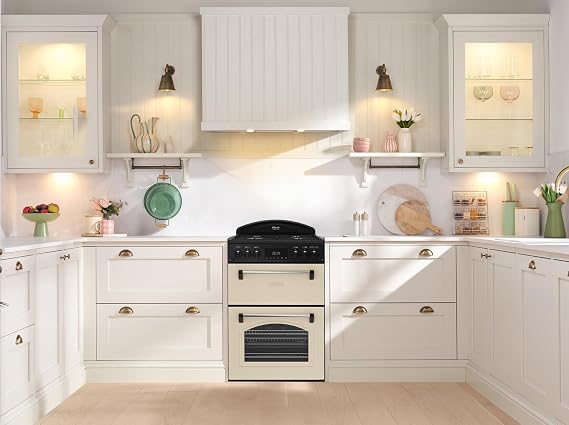 Leisure CLB60GCC 60cm Wide Classic Range Style Gas Cooker - Cream - A+ Rated, H90 x W60 x D60 (cm)