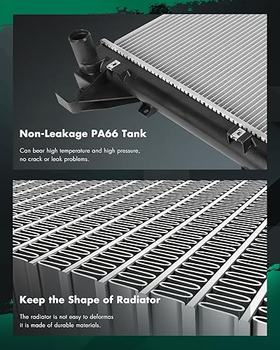 Vista 85 de SCITOO Radiador 2839 apto para Jeep 2006-2010 para Jeep para Commander 3.7L 2005-2010 para Jeep para Grand Cherokee 3.7L 2005-2009 para Jeep