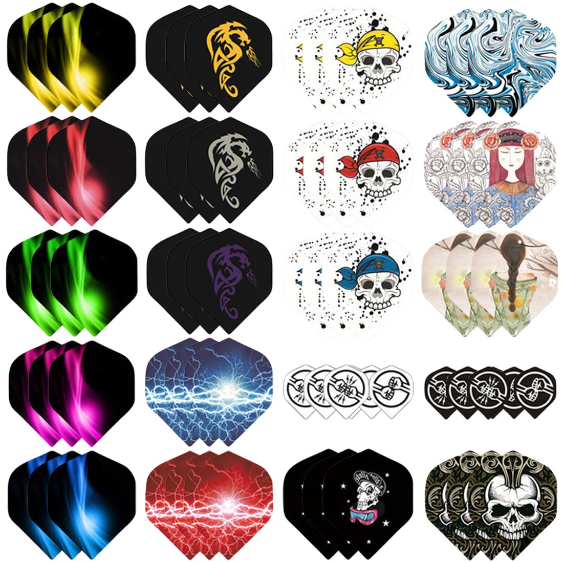 WIN.MAX Ailettes Standard Fléchettes 90 Vols De Fléchettes De