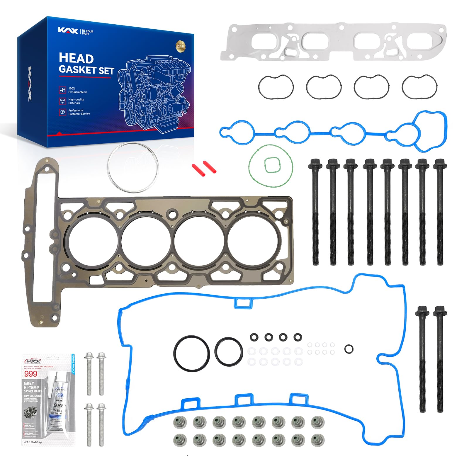 KAX Head Gasket Set for Chevy Equinox/GMC Terrain 2010-2017 2.4L