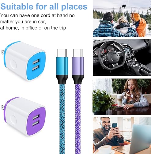 Miniatura 7 de Cargador rápido tipo C USB de pared con bloque de enchufe C, cable de carga rápida para Google Pixel 7 Pro 7 6 Pro 6 6a, Moto G Power G Stylus,