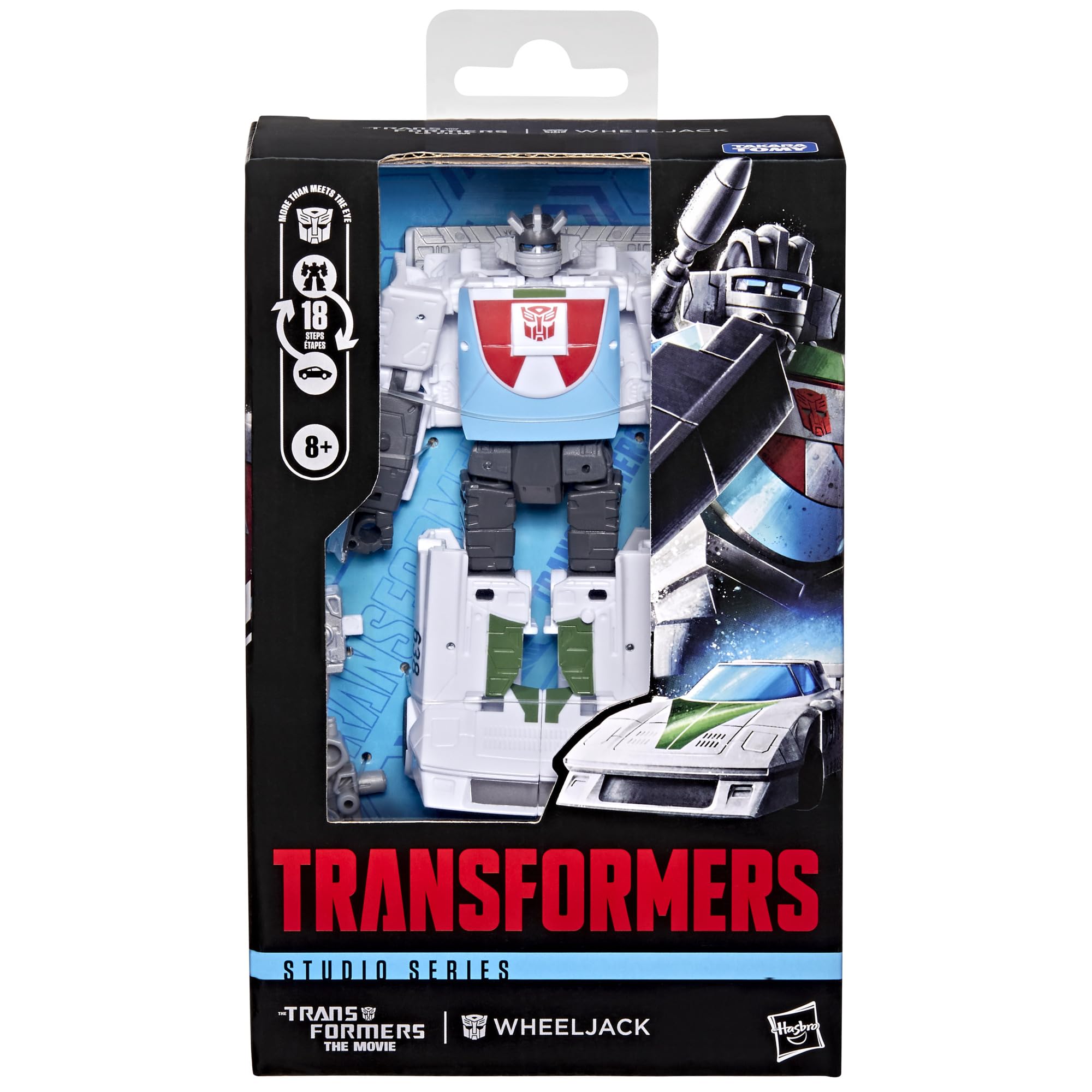 Wheeljack klasy Deluxe z kolekcji Transformers Studio Series z filmu ""The Transformers: The Movie"", 12,5-centymetrowa przekształcająca się figurka, zabawkowe roboty dla dzieci w wieku od 8 lat