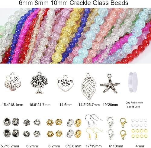 Miniatura 103 de Pamir Tong 1500 cuentas redondas de vidrio de 0.236 pulgadas a granel, cuentas de jade imitativo, cuentas sueltas para hacer joyas, aretes, collares