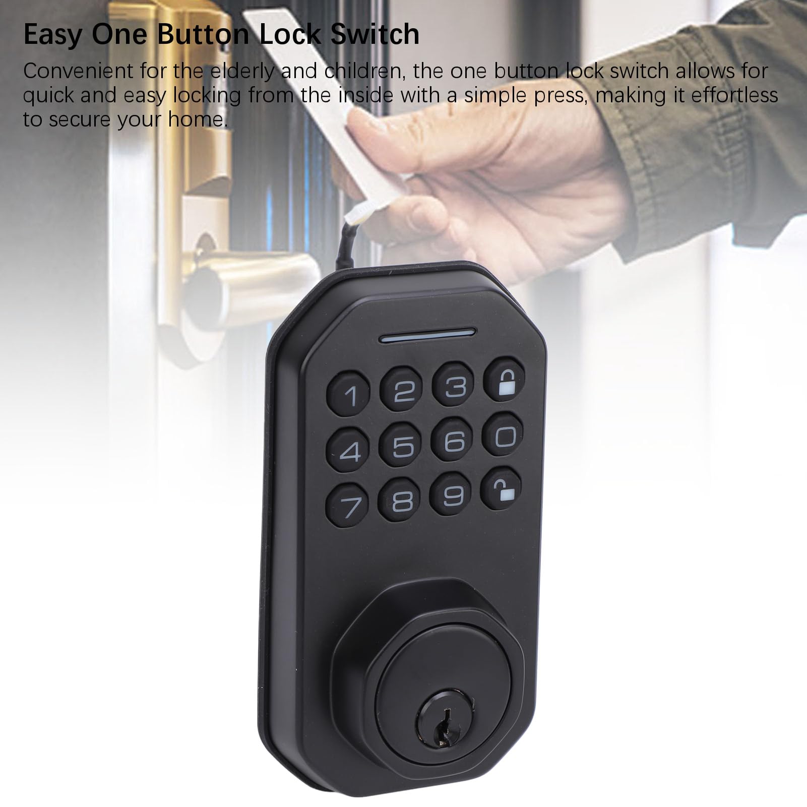 CHICIRIS Smart Deadbolt with Virtual Password and APP Control for Home and
