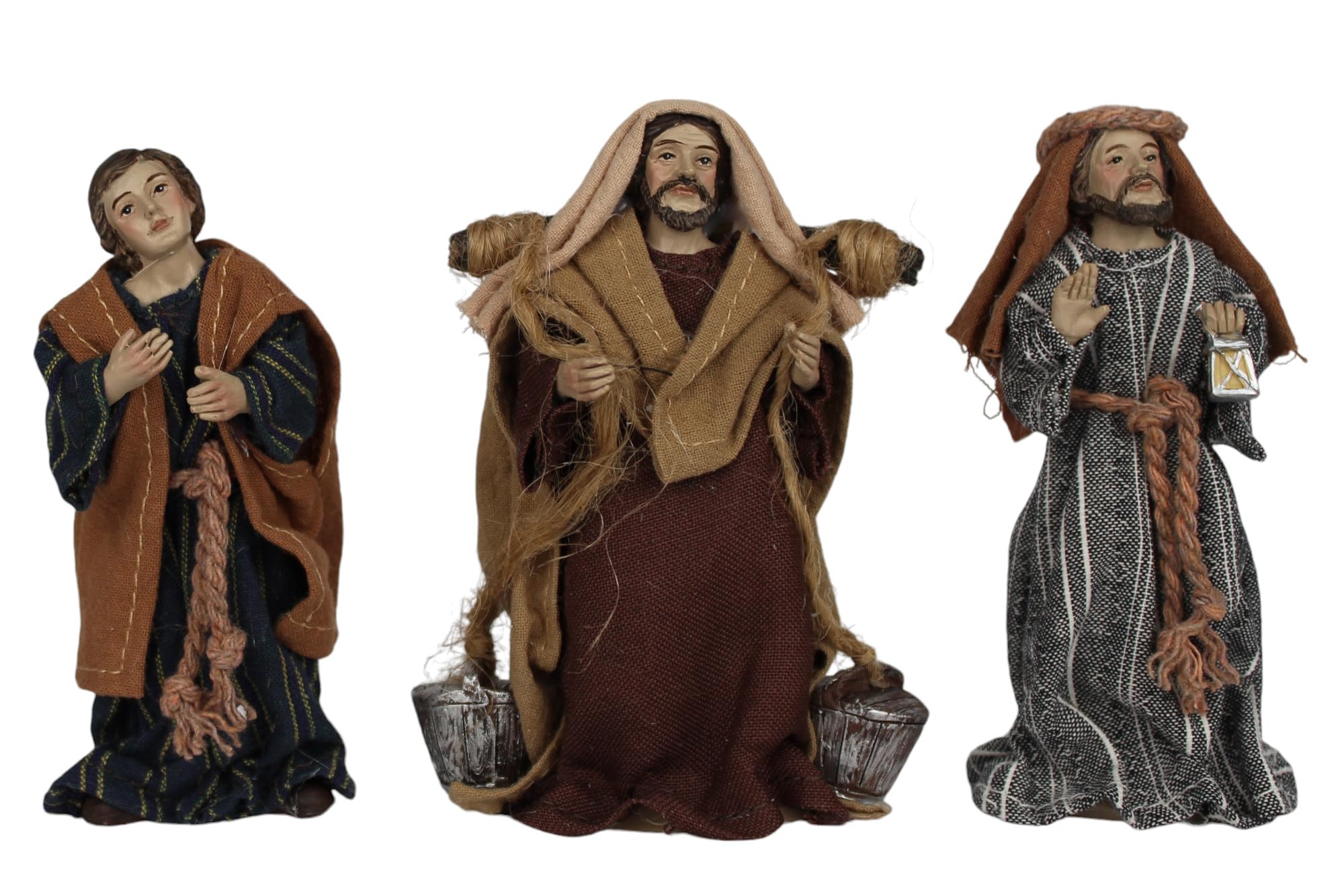 ZICOM Ankleidefigurenset Nebo, Krippenfiguren orientalisch ca. 11cm 15-TLG. Polyresin bekleidet