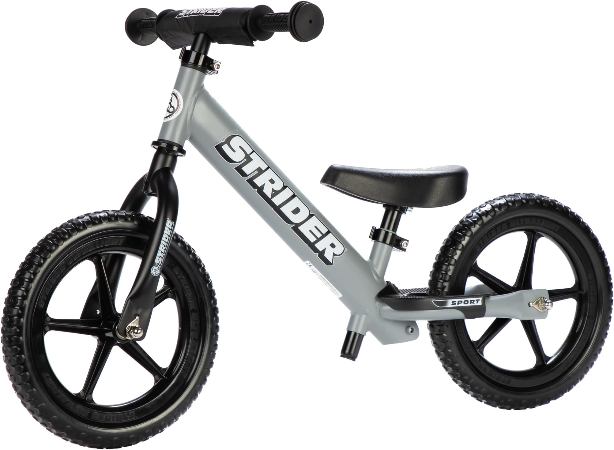 – 12” Sport Bike - No Pedal Balance Bicycle for Kids 18 Months to 5 Years - Includes Safety Pad, Padded Seat, Mini Grips & Flat-Free Tires - Tool-Free Assembly & Adjustments