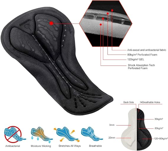 Men's Cycling Jersey Set, Winter Thermal Fleece Lining Waterproof Long Sleeve Jacket with Padded Riding Pants