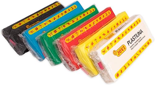 Miniatura 2 de Jovi Plastilina - Arcilla de modelado reutilizable y que no se seca, 6 barras de plastilina de 5.29 onzas cada una, total de 2 libras, no tóxica y