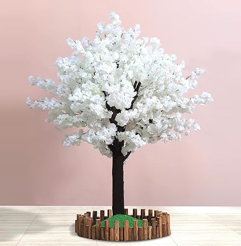 Miniatura 2 de Flores artificiales de cerezo para interiores y exteriores, hogar, boda, fiesta, apertura, centro comercial, decoración de restaurante (4 pies de