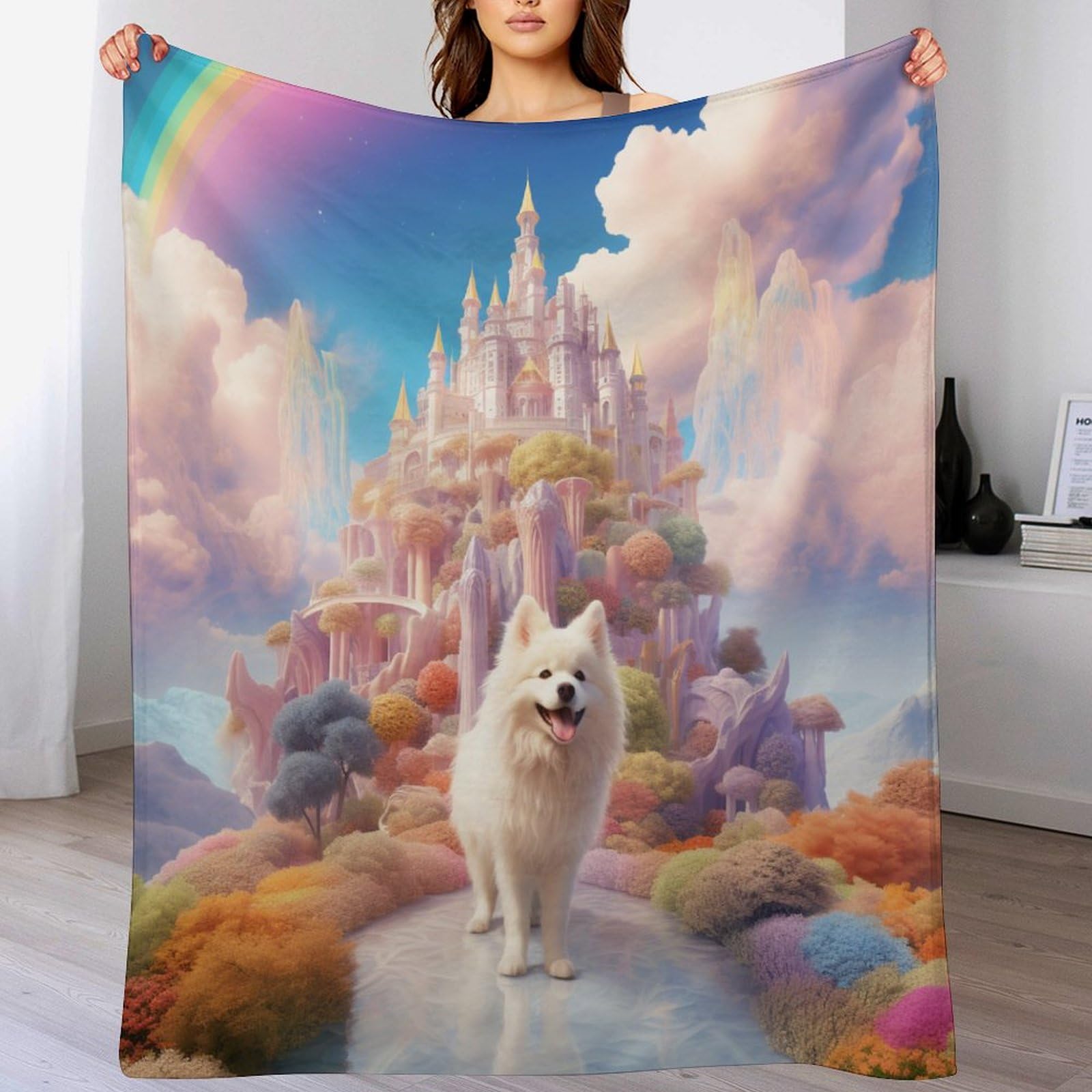 Manta de franela suave para sofá de 100 x 130 cm y cama