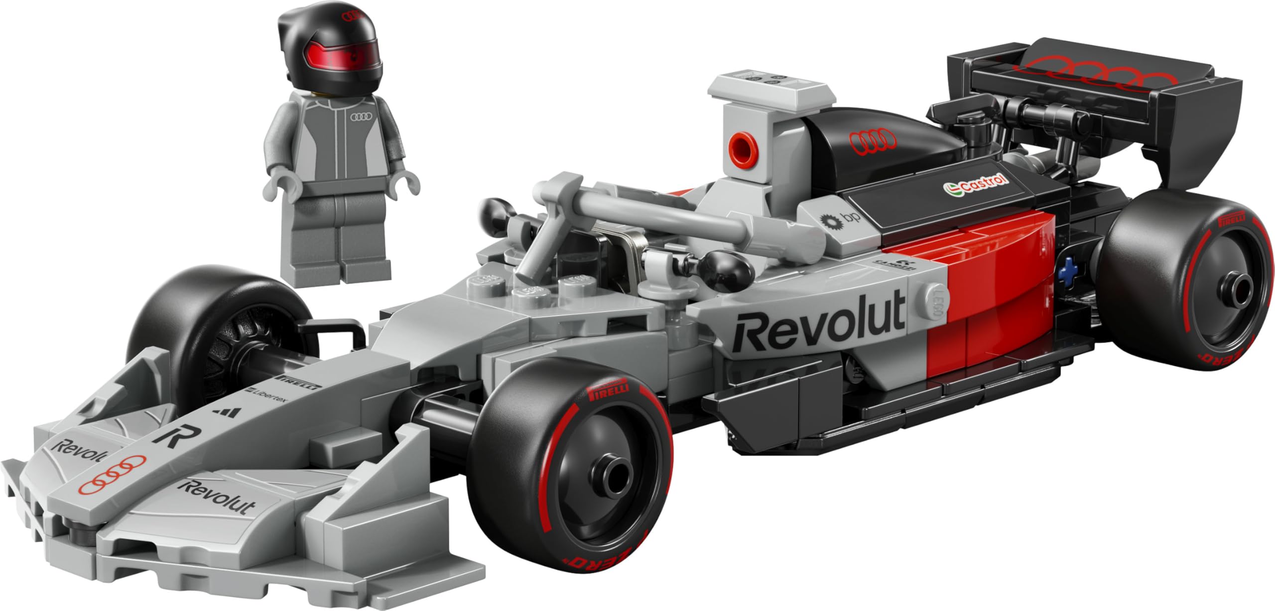 LEGO Speed Champions Auto da Corsa Audi Revolut F1 Team R26 Giocattolo - Kit Modellismo con Minifigure del Pilota da Collezione - Regalo per Bambini da 10 Anni in su e per i Fan dei Motorsport - 77259