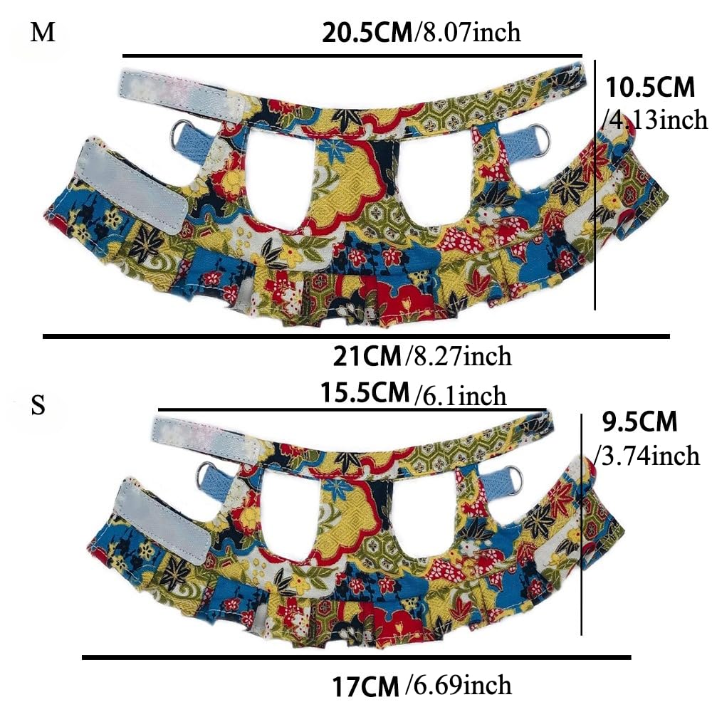Set di 3 guinzagli e imbracature per scoiattolo, cinghia di trazione, imbracatura per furetti, pettorina regolabile per flora di piccoli animali per furetti, cincillà nani, porcellini d'India, topi