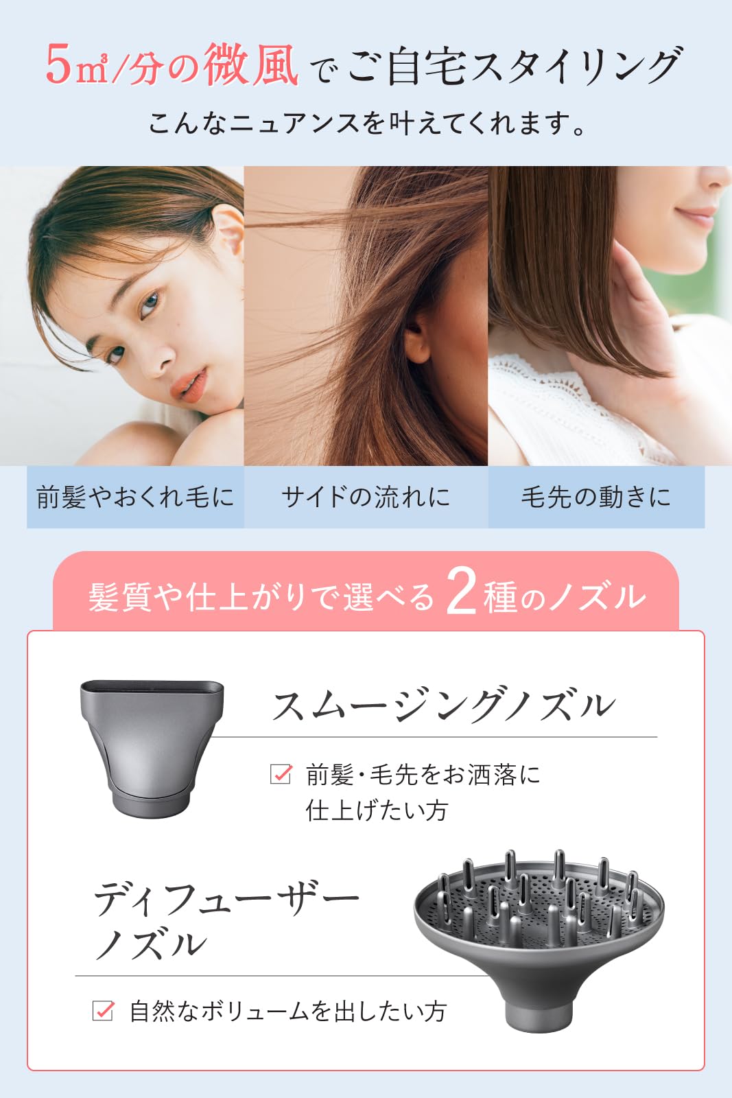Amazon | wavewave ドライヤー ヘアドライヤー 大風量 速乾 コンパクト