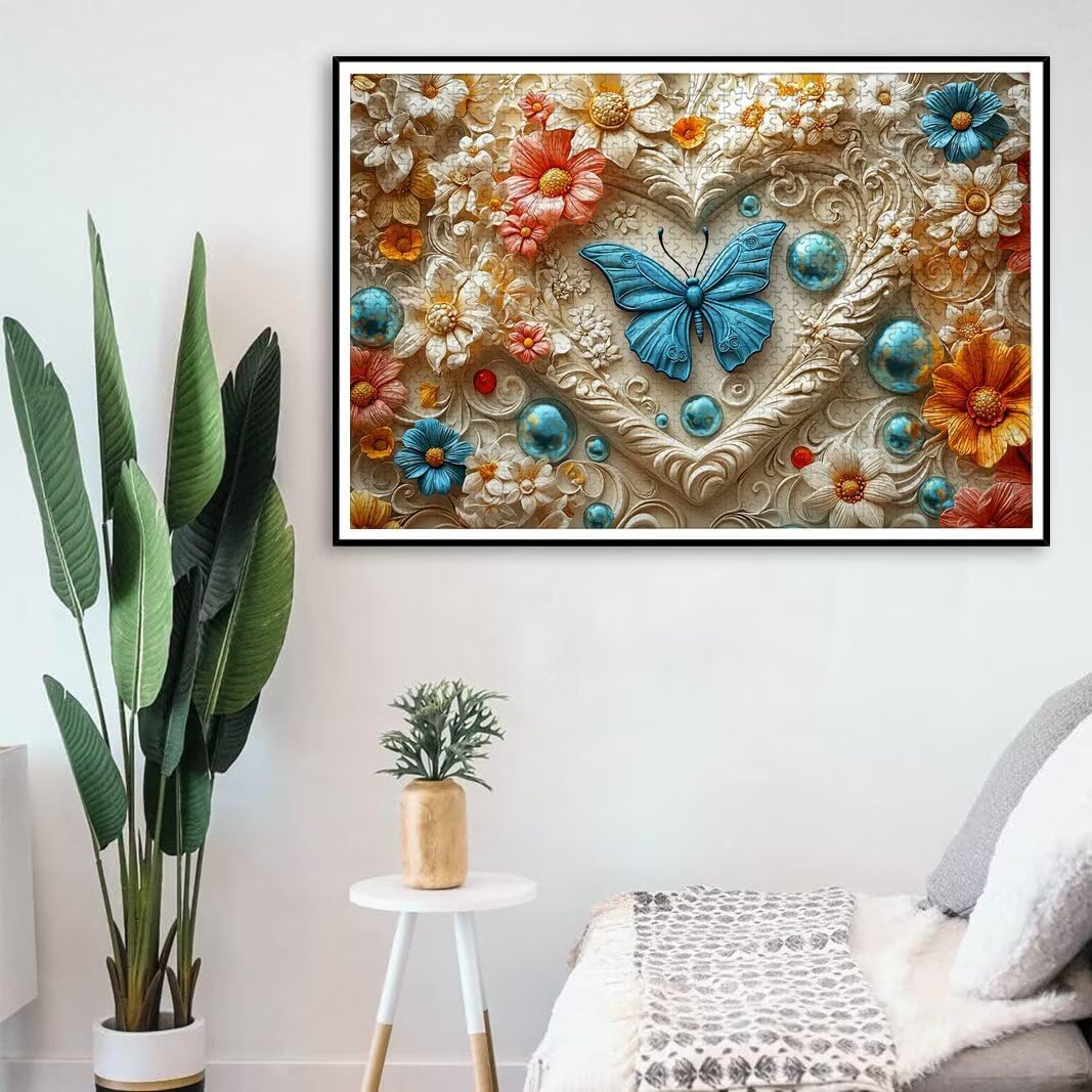 Puzzle 2000 Pezzi, Puzzle Farfalla, Misura: 100x71cm, Regalo Donna -8789