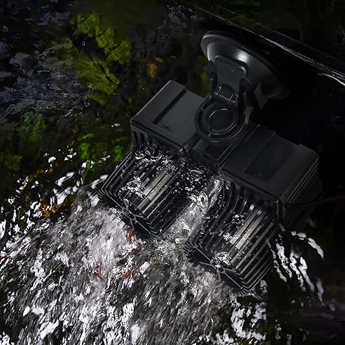 Miniatura 7 de UPETTOOLS Bomba de circulación sumergible para acuario 6340 GPH  Cabezal de alimentación ajustable de 360 para peceras  Bomba de agua de alta