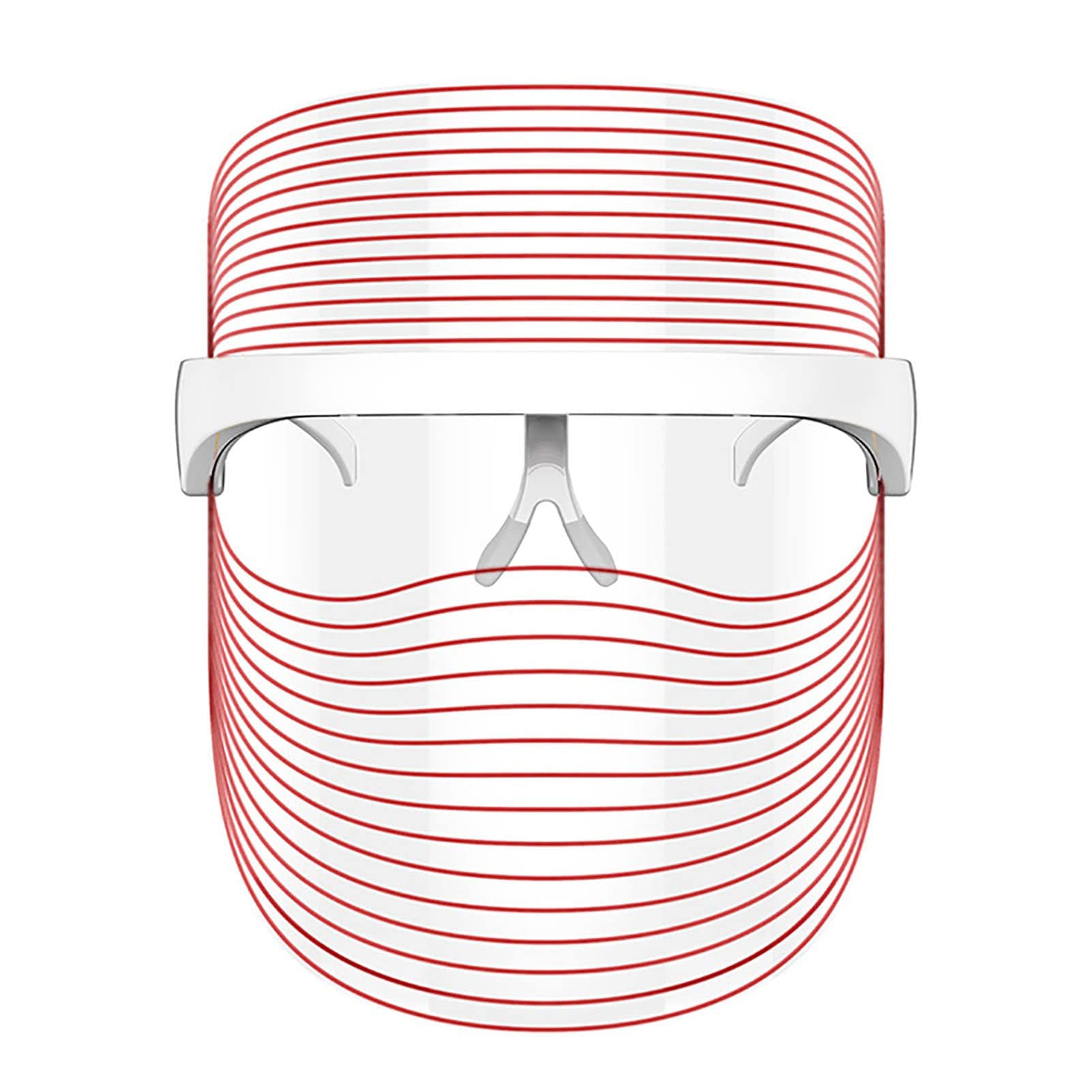 Maschera Facciale di Bellezza A Fotoni, Maschera Facciale A LED, 3 Colori, Maschera LED Viso Professionale Bellezza Viso, Rimozione Rughe, Sbiancamento Viso