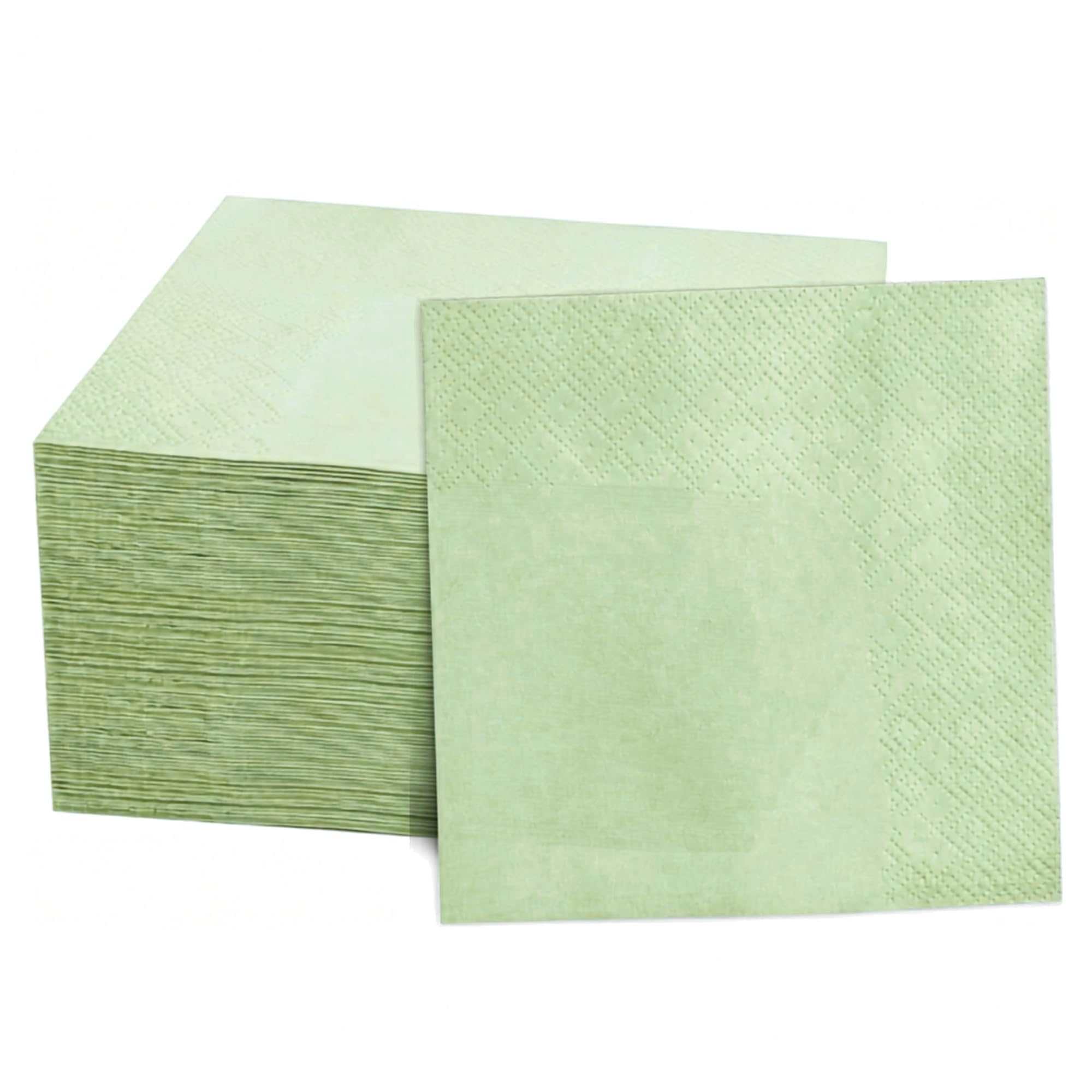 AURA Mint Green Paper Napkins - 50 Pulls -1