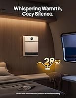 Vista 7 de DREO Smart Wall Heater for Bathroom, IP24 Electric Space Heater with ALCI Plug for Indoor Use, 30° Oscillation, Adjustable Thermostat, Remote