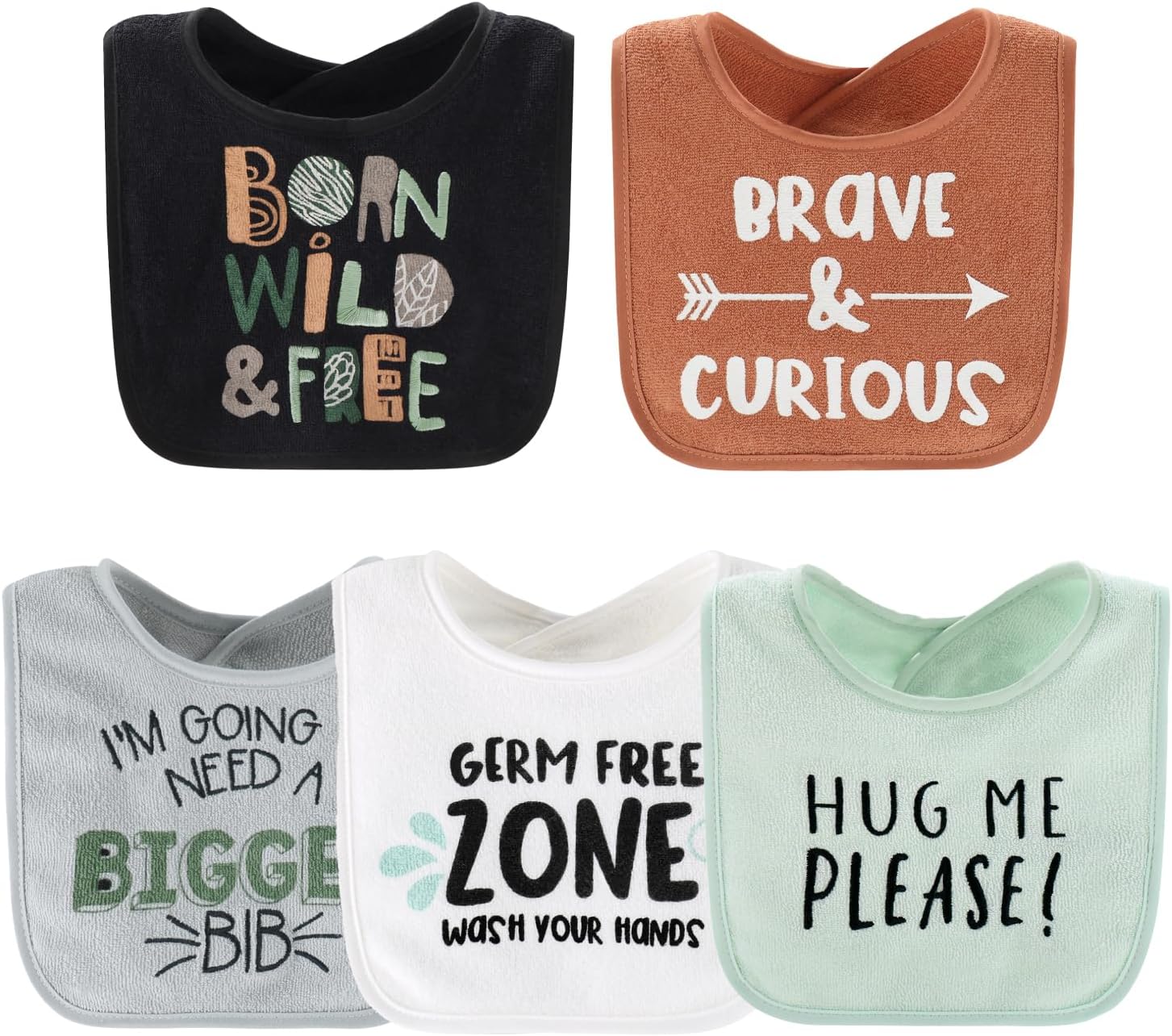 The Peanutshell Baby Boy Terry Bibs Set of 10-100% Cotton, Soft, Absorbent Baby Bibs, Toddler Boy Set, Newborn & Infant Bib - Dinosaur - Image 4