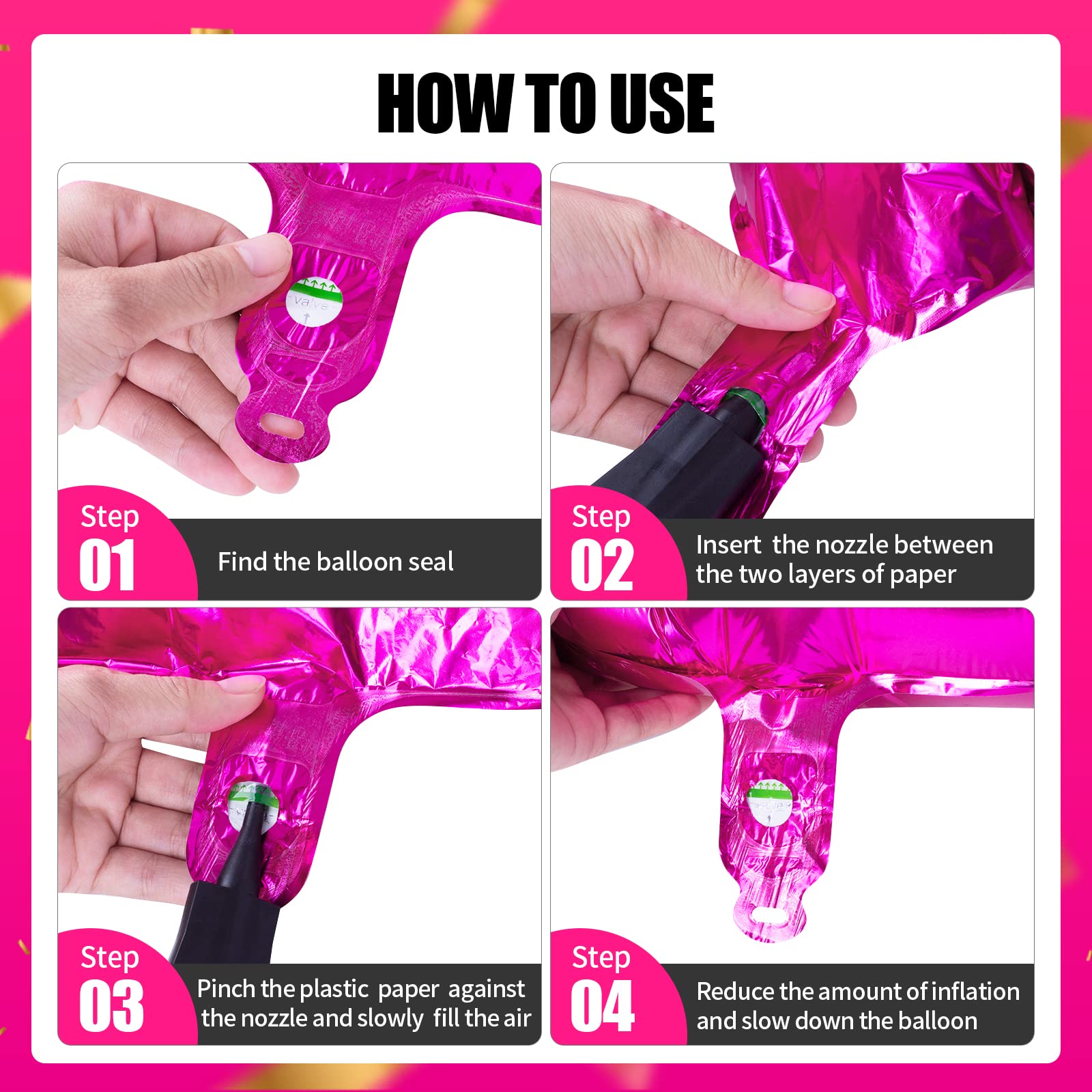 Amazon | 40インチ Lサイズ ホットピンク 16個のバルーン 数字16