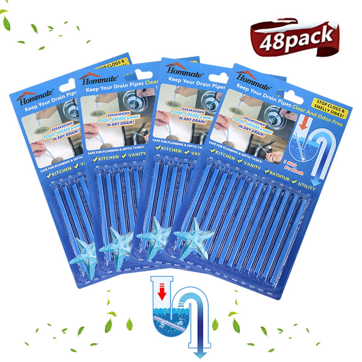 Buy Drain Sticks Drain Stix Drainstix Sink Sticks Drain Cleaner